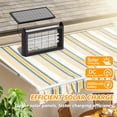 thumbnail image 5 of Solar-Powered Bug Zapper, 4200V Electric Insect Trap with 395nm Light Tube, 3000mAh Battery, IPX67 Waterproof, for Patio, Garden, Backyard and Indoor Use (50*24.5CM), 5 of 7