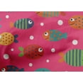 thumbnail image 4 of oneOone Cotton Poplin Pink Fabric Dot & Fish Artistic Fabric For Sewing Printed Craft Fabric By The Yard 56 Inch Wide, 4 of 4