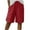 Red, variant on Levmjia Womens Casual Shorts High Waist Elastic Cotton Loose Fit Summer Solid Color Side Slit Pockets Five Quarter Pants for Yoga Beach Holiday and Everyday Wear