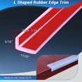 thumbnail image 2 of Perfil para Bordes de Baldosas Protalwell en L de Goma Transparente 6 m, 2 of 7