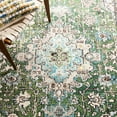 thumbnail image 6 of SAFAVIEH Madison Alys Vintage Traditional Area Rug, Green/Turquoise, 3' x 3' Round, 6 of 7