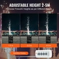 thumbnail image 5 of VEVOR Cold Spark Machine, 2 Pack 700W Output Fireworks Controllers, 6.6-16.4ft Adjustable Height, with Advanced DMX System,LED Screen,Portable Handle, Aluminum Alloy for Stage DJ Wedding Event,Party, 5 of 9