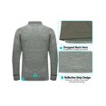 thumbnail image 3 of Little Donkey Andy Men's Quick Dry Thermal Lightweight Running Jacket Full Zip Hybrid Warm Thumbholes Golf Track Jacket Sage Heather M, 3 of 7