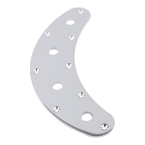 Chrome Switch Control Plate, 4-Hole Bass Control Plate for Electric Bass Guitar ETC