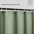 thumbnail image 4 of Shower Curtain, Shower Curtains for Bathroom, Extra Long Shower Curtains - Waffle Textured Fabric Shower Curtains for Bathroom, 70.87x70.87", 4 of 8