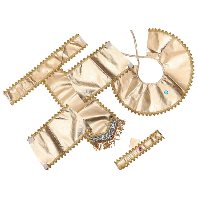 CIMAXIC Egyptian Headpiece Egyptian Costume Kit for Masquerade Golden 1 Set