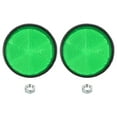 thumbnail image 1 of Reflectores traseros redondos Uxcell, reflector de advertencia reflectante de seguridad para motocicleta y bicicleta verde, 1 of 7