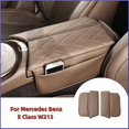 thumbnail image 2 of Center Console Armrest Box Cover Pad For Mercedes Benz E Class 2017-2022 W213 CLS 2018-2022 Leather Anti-Scratch Armrest Cushion, 2 of 3