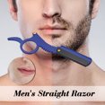 thumbnail image 2 of Professional Straight Edge Barber Razor Stainless Steel Blade Men's Hair Shaver Antique Shaving Tool, 2 of 6