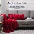 thumbnail image 3 of Cheer Collection 12" x 20" Decorative Throw Pillows, Gray - Set of 2, 3 of 4