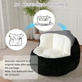 thumbnail image 3 of PUKNLY Oversized Bean Bag Chair with Shredded Sponge Filling Large Plush Lounger for Living Room Bedroom Ready to Use Comfort Sofa No Assembly Needed, 3 of 8