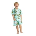 thumbnail image 4 of Made in Hawaii Luau Aloha Shirt and Shorts Boy Cabana Set Pink Flamingo All over in Assorted Colors, 4 of 4