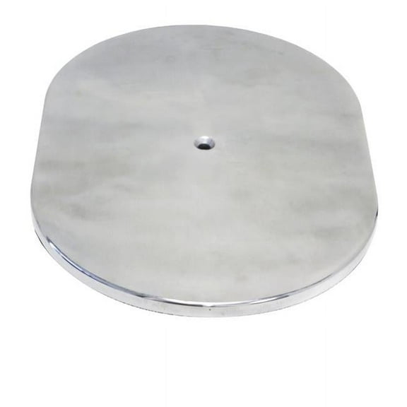 CFR Performance HZ-6020T-POL Aluminum 12 in. Oval Air Cleaner Top Smooth - Polished