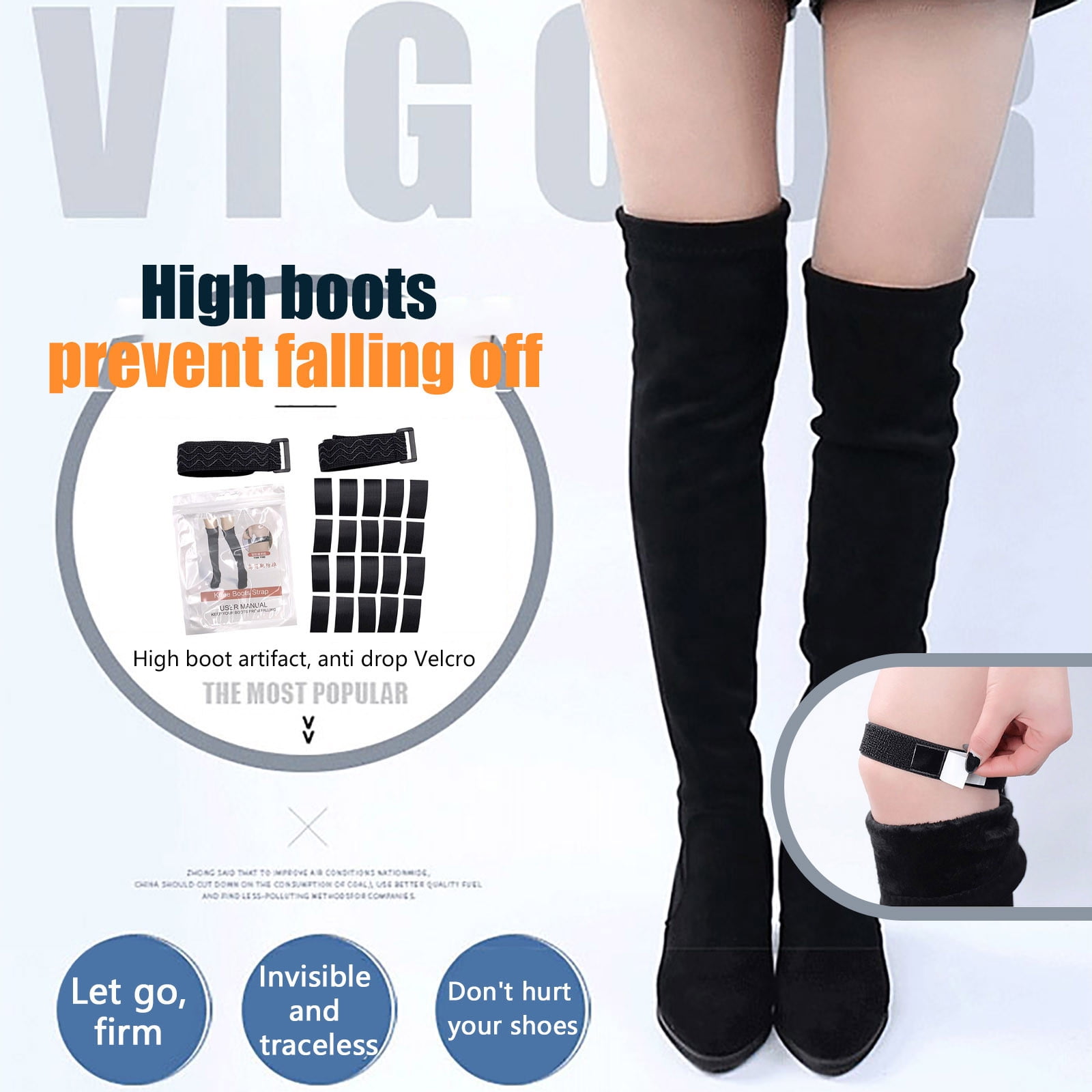 holiday giftszanvin Non slip high boots straps for Knee high Boots Keep Boots Not Fall Off gift for home use