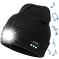 thumbnail image 2 of Ludlz Bluetooth Beanie Hat with Light, Musical Knitted Cap with Headphone and Built-in Stereo Speakers & Mic, LED Hat for Running Hiking, Unisex Christmas Gift, 2 of 2