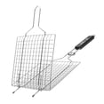 thumbnail image 3 of Cesta para parrilla BBQ para pescado, verduras, bistec, camarones, chuletas antiadherentes Sunnimix BBQ Barbecue Basket, 3 of 8