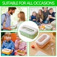 thumbnail image 5 of FastXmas Bento Box Adult, 34oz All-in-One Plastic Lunch Box Food Containers with Utensils, BPA-Free Leak-Proof 2-Compartment Meal Prep Container Microwave and Dishwasher Safe for Office Travel, 5 of 6