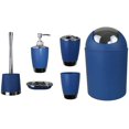 thumbnail image 4 of Juego de 6 accesorios de baño que incluye dispensador de jabón, escobilla de baño y portaescobillas Negro, 4 of 5
