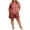 #06 Pink 【Mix & Rotate: Stock Up On All-Season Soft Loungewear】, variant on Plus Size Women's Plus Size 2 Piece Pajama Sets, V-Neck Short Sleeve Top & Drawstring Pocket Elastic Shorts, Oversized Solid Casual Home Outfit | TruHer,Army Green 2XL