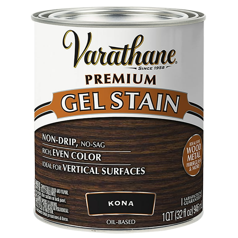 Kona, Varathane Premium Gel Wood Stain-358174, Quart, 2 Pack Kona, Varathane Premium Gel Wood Stain-358174, Quart, 2 Pack