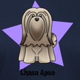 thumbnail image 3 of CafePress - Anime Star Lhasa Apso Women's Dark T Shirt - Women's Traditional Fit Dark T-Shirt, 3 of 4