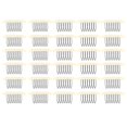 thumbnail image 1 of 30 Pcs 7 Teeth Stainless Steel Hair Clips for Wigs, Caps, Wig Accessories, Beige, 1 of 3