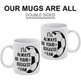 thumbnail image 3 of I''ll Always Be Your Biggest Fan Soccer 11 Ounces Funny White Mug - Cute Coffee And Tea Mug - Ceramic Coffee Mugs For Women And Men, 3 of 6