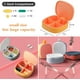 thumbnail image 3 of Cute Pill Organizer Small Pill Box Portable Travel Pill Box for Purse Small Daily Pill Cases for Vitamin Fish Oil Supplements Container (Pink,2 ）, 3 of 5