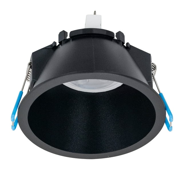 Estevez Luminario Empotrable DOMUS PLASTIK Ø80mm Negro – GU10 / GX5.3 MR16