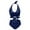 Navy, variant on Women's Fashion Solid Color High Waist Bikini Two Piece Swimsuit Swimsuit Women Shorts plus Size Bikini for Women Sunflower Womens Bathing Suit with Shorts Junior Swimsuits Swimsuit for Juniors Short