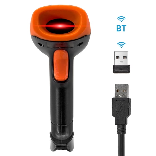 Scanner de Code-Barres, Fenêtre Code-Barres Portable 1d/2d/qr Scanner Pdf417 Compatible avec Usb Barre Filaire Bt Code Usb Pdf417 1d/2d/qr Scanner Bt Code Papier/code Écran Android 1d Portable 1d2dqr