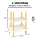thumbnail image 2 of Mesa Centro Buro Minimalista Madera Lateral 3 Repisas Blanco, 2 of 6