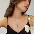 thumbnail image 4 of TANGPOET Cross Necklace S925 Unisex AMAZING-GRACE Antiqued Sterling Silver, 4 of 5