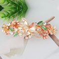 thumbnail image 3 of Lady Rhinestone Hair Clip Flower Decorative Butterfly Hair Clip French Barrette, 3 of 10