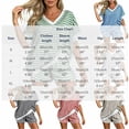 thumbnail image 3 of Enjoytime Striped Outfits for Women V Neck Short Sleeve Shorts 2 Piece Sets Summer Casual Matching Set, 3 of 5