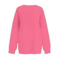 thumbnail image 3 of Resicozy Oversized Sweatshirt for Women Crewneck Long Sleeve Plain Pullover Tops Fall Fashion Clothes with Pocket 2025 Hot Pink M, 3 of 5