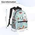 thumbnail image 4 of Lsque Christmas Winter Animals Classic Casual Backpack - Large Capacity Water-Resistant Backpack for School, Work, Travel, and Outdoor Activities, 4 of 8