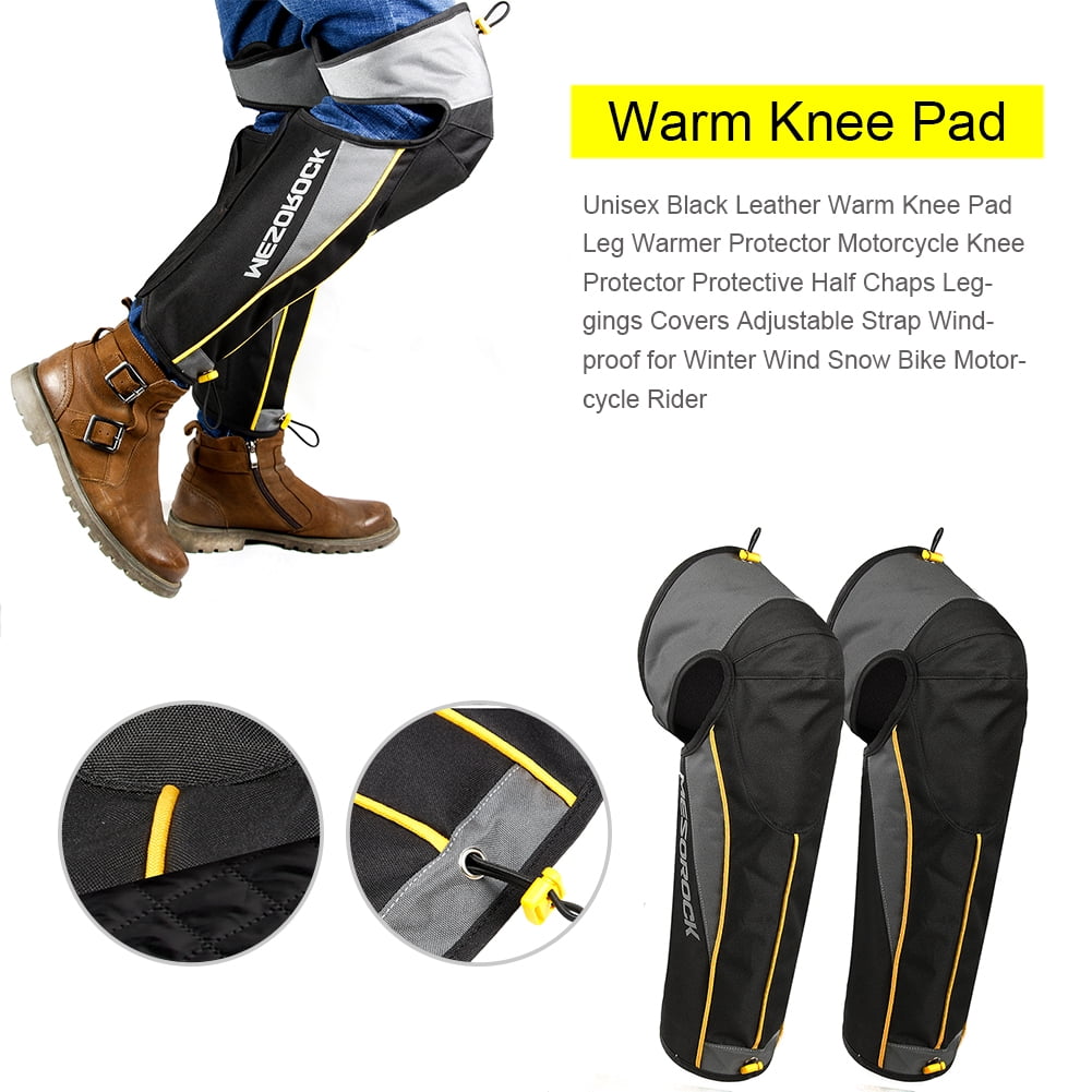 Black Knee Warm Protector knee pad Windproof for Electric Bike Riders