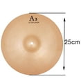 thumbnail image 2 of OULII Professional Alloy Drum Cymbals for Jazz Drum Kit Clear Sound with Anti Rust Golden Finish, 2 of 8