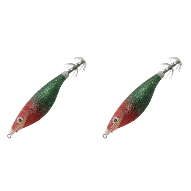 Señuelo Pesca Luminoso Anzuelos Calamar Anzuelo Artificial Cebos Jigging () Verde