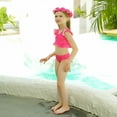 thumbnail image 5 of Hienoo Girl's 3-Piece Swimsuit Bikini Set & Fish Tail Skirt Swimwear Bathing Suit, Sizes 4-13, 5 of 8