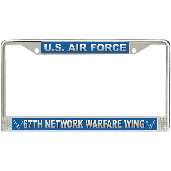 U.S. Air Force 67th Network Warfare Wing License Plate Frame