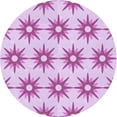 thumbnail image 1 of Ahgly Company Machine Washable Indoor Round Transitional Blossom Pink Area Rugs, 8' Round, 1 of 7