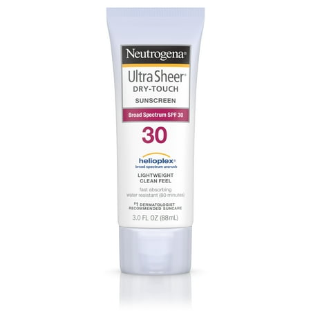 Neutrogena Ultra Sheer Dry-Touch Water Resistant Sunscreen SPF 30, 3 fl. (Best Water Resistant Sunscreen 2019)