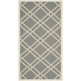thumbnail image 2 of Safavieh Courtyard Jasper Geometric Indoor/Outdoor Area Rug, Anthracite/Beige, 2'7" x 5', 2 of 10