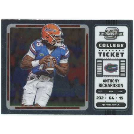 NFL 2023 Panini Chronicles Contenders Optic Draft Picks Anthony Richardson #4 (Rookie, College Ticket)