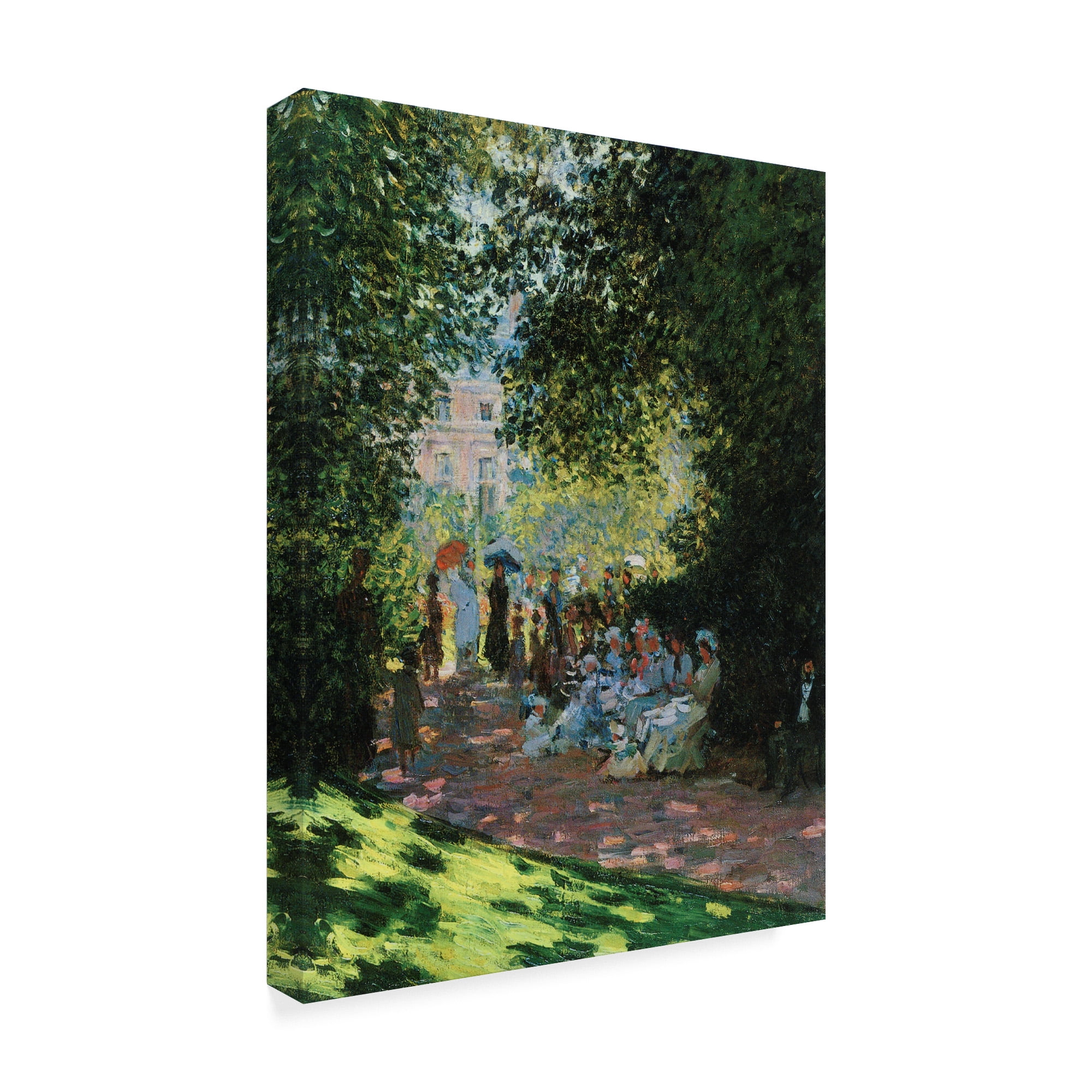 Trademark Fine Art 'Parisians Enjoying Parc Monceau' Canvas Art by Masters Collection