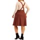 thumbnail image 3 of Falda con tirantes Agnes Orinda Plus?Tamaño para?Mujeres, vestido básico de tirantes desmontables, corte A, cintura alta, color caramelo, talla 2X, 3 of 6