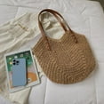 thumbnail image 7 of Kukuzhu Straw Beach Bag, Summer Straw Woven Tote Bag Beach Purse Weaving Shoulder Handbags for Vacation, 7 of 7