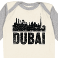 thumbnail image 4 of Inktastic Dubai City Skyline with Grunge Boys or Girls Long Sleeve Baby Bodysuit, 4 of 5